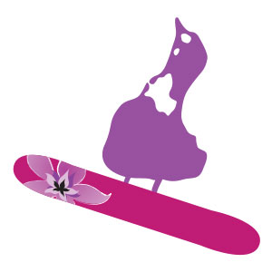 snowboard duck